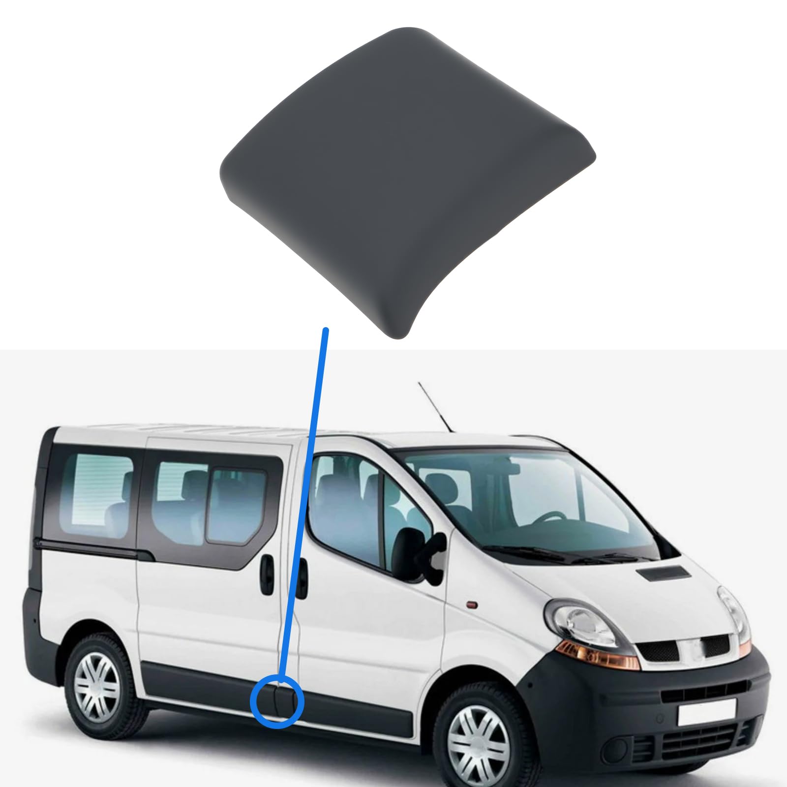 Garniture de Porte Latérale Droite 8200036101 Compatible avec Renault Traffic II