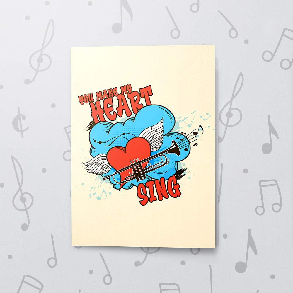 Unique Love Greeting Card With Sound | Cute Valentines Card, Talking Musical Greeting Card, Recordable Valentines Card 10689 (120 Second Recordable)