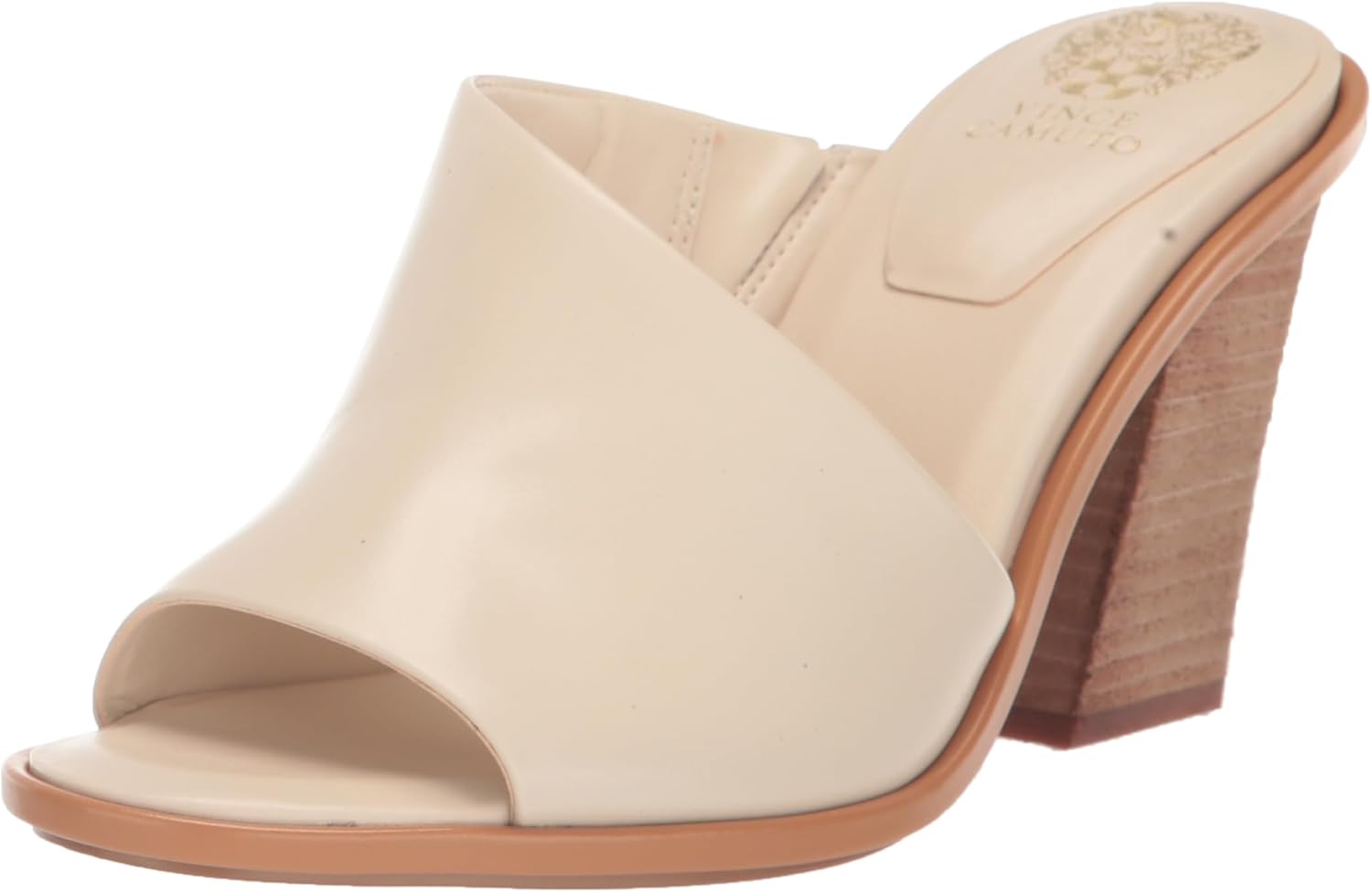 Vince Camuto Women's Fissana Block Heel Sandal Heeled, Warm Vanilla, 8