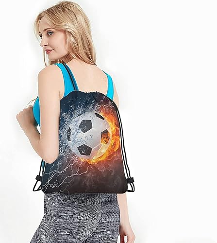 Miniatura 4 de Beabes Bolsas de béisbol con cordón, mochila deportiva para gimnasio, bolsa con cordón, Multi-a14, Mochilas de viaje