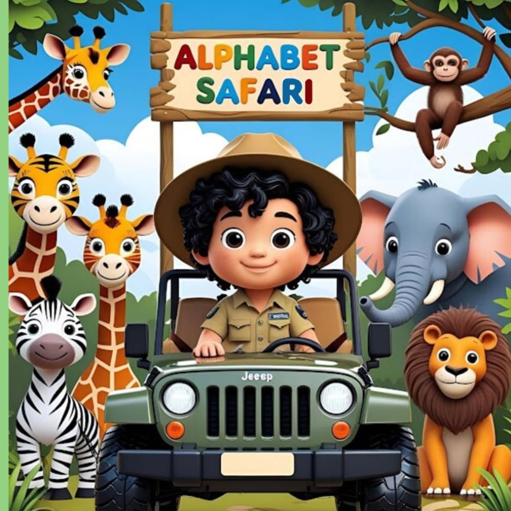Alphabet Safari: A fun A to Z Animal Adventure with Rhymes and Amazing facts for Toddlers and Preschoolers (Ages 2-6) (Alphabet Safari Adventure Series: Common to Exotic Animals from A to Z)