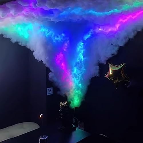 Miniatura 7 de Luz LED Thundercloud 3D mejorada, sincronización de música en la nube, tira de luz cambiante multicolor, lámpara creativa de nube de trueno para