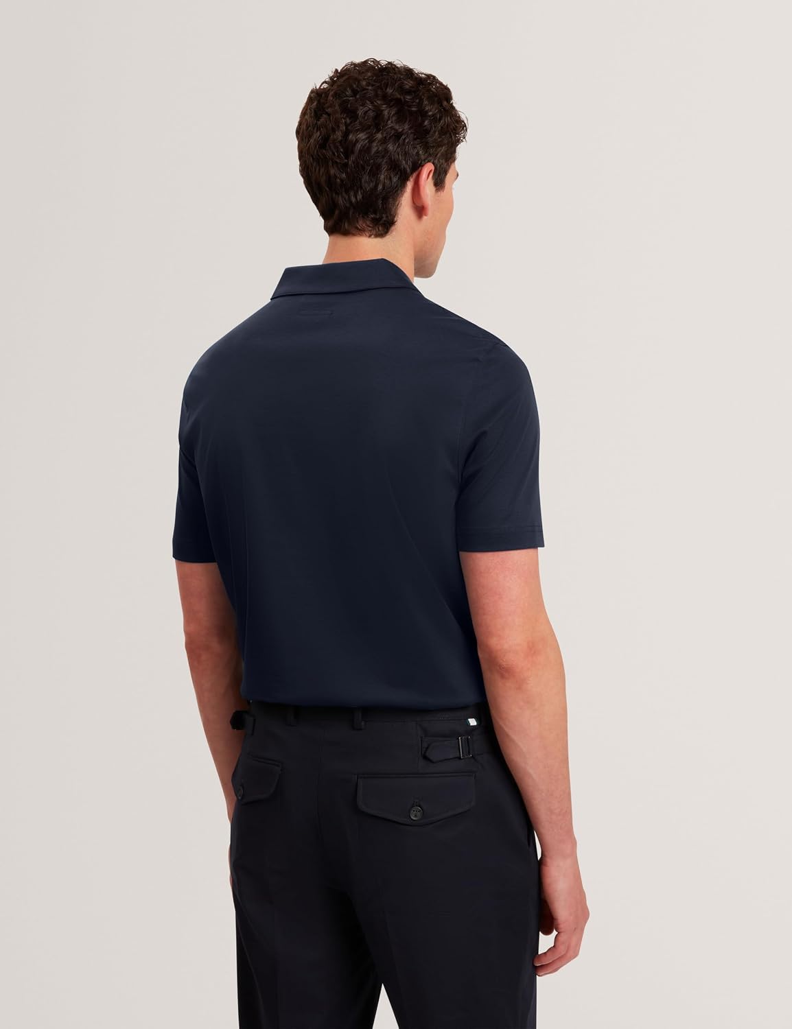 Ted Baker Men's Classic Cotton Polo Shirt - Short Sleeve Casual Dress Golf Shirt image 2
