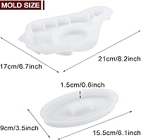 Vista 8 de Large Heart Photo Frame Resin Molds Picture Frame Silicone Molds, Epoxy Resin Picture Frame Mold for DIY Art Craft, Home Decor, Table Decorations