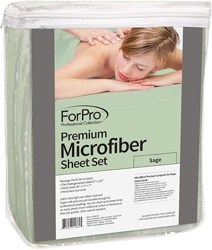 Miniatura 3 de Juego de mantas de 3 piezas de microfibra ForPro premium, Verdesalvia, 1, 1