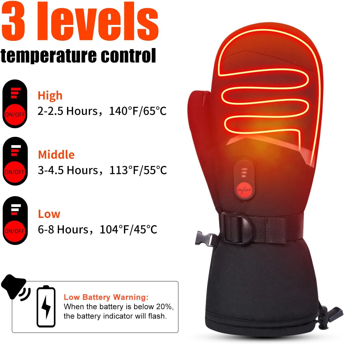 Sun Will Heated Gloves Touch Screen Feature