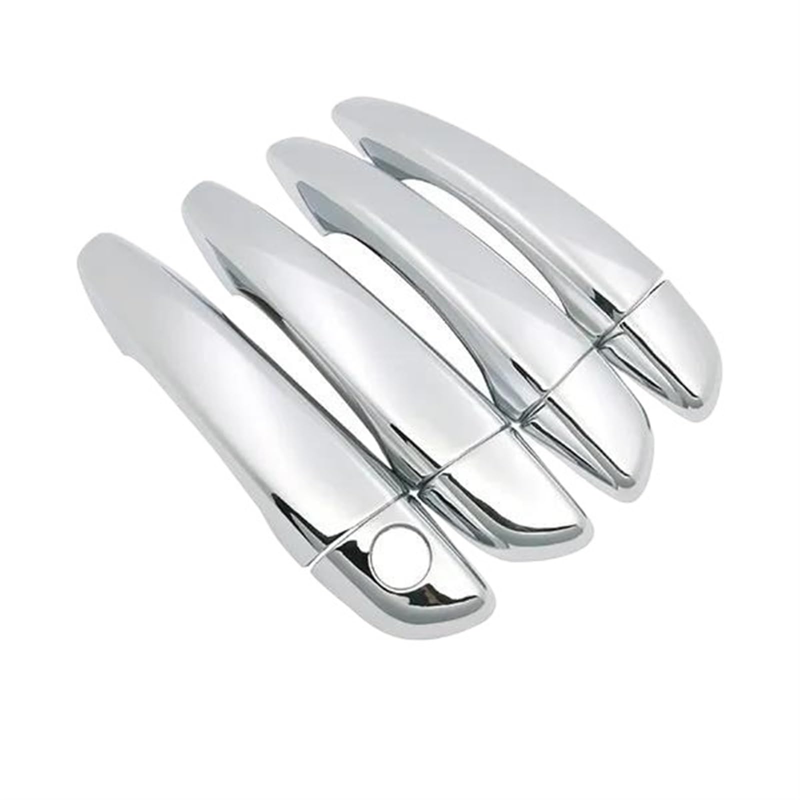 Lzbzhb Handle No Keyless Car Exterior Outsidedoor Handle For Citroen For C3 For Aircross 2017 2018 2019 Luxuriou Chrome Exterior Door Handle Cover Car Accessories Stickers Trim Set(Handle No Keyless)