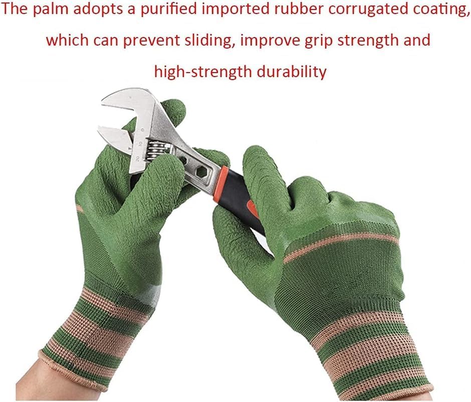 Garden Art Multipurpose Gloves GAMG | Cut-Resistant, Rubber Coated,Comfortable For Wood Working, Construction Work, Electric Welding and Other Activites (Multipurpose)