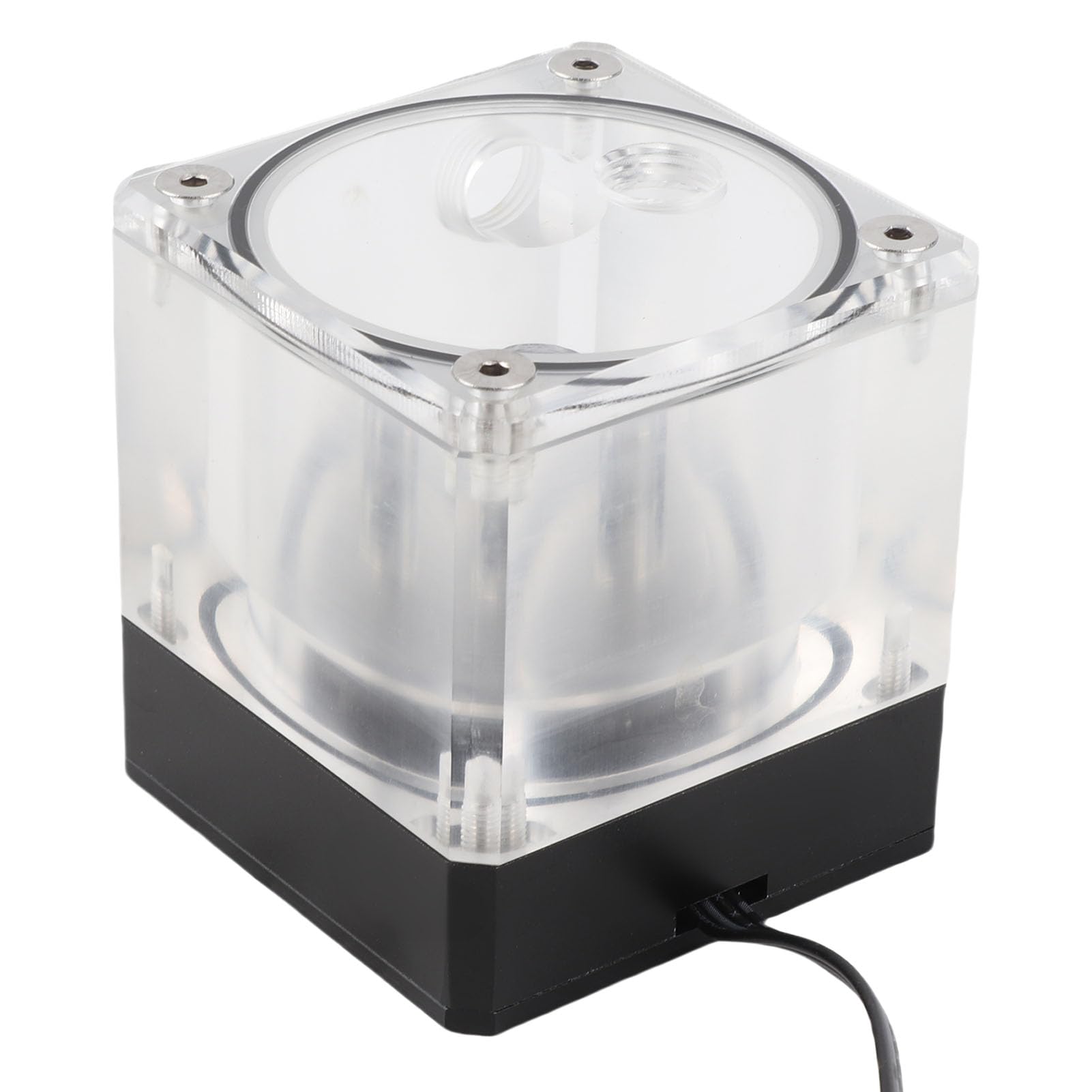 PUB - Pompa 'acqua per computer M4YT, kit di raffreddamento ad acqua per PC, robusto dispositivo di raffreddamento 'acqua da 7 cm con indicatore di flusso per CPU, armatura in