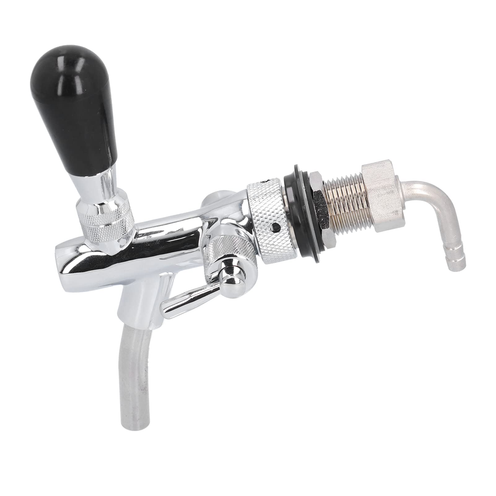 Duokon Grifo de Cerveza G5/8 Grifo de Barril de Flujo Ajustable de Acero