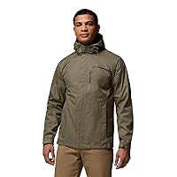 Columbia Pouring Adventure 3 Giacca impermeabile da uomo, verde pietra