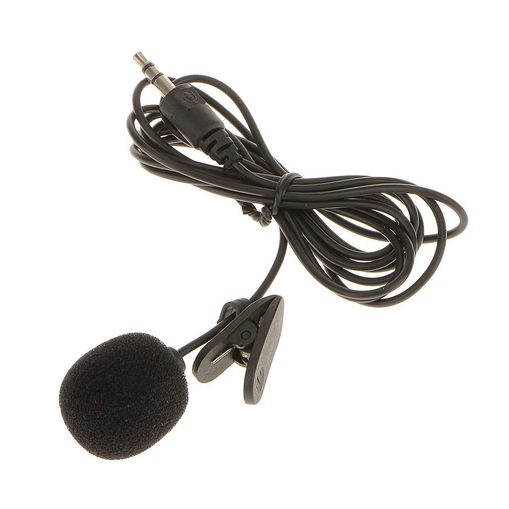 drumstone professional mini microphone 3.5mm omnidirectional condenser clip on noice cancelling lav mic for smartphones, laptops, youtube, interview, studio, video recording, black