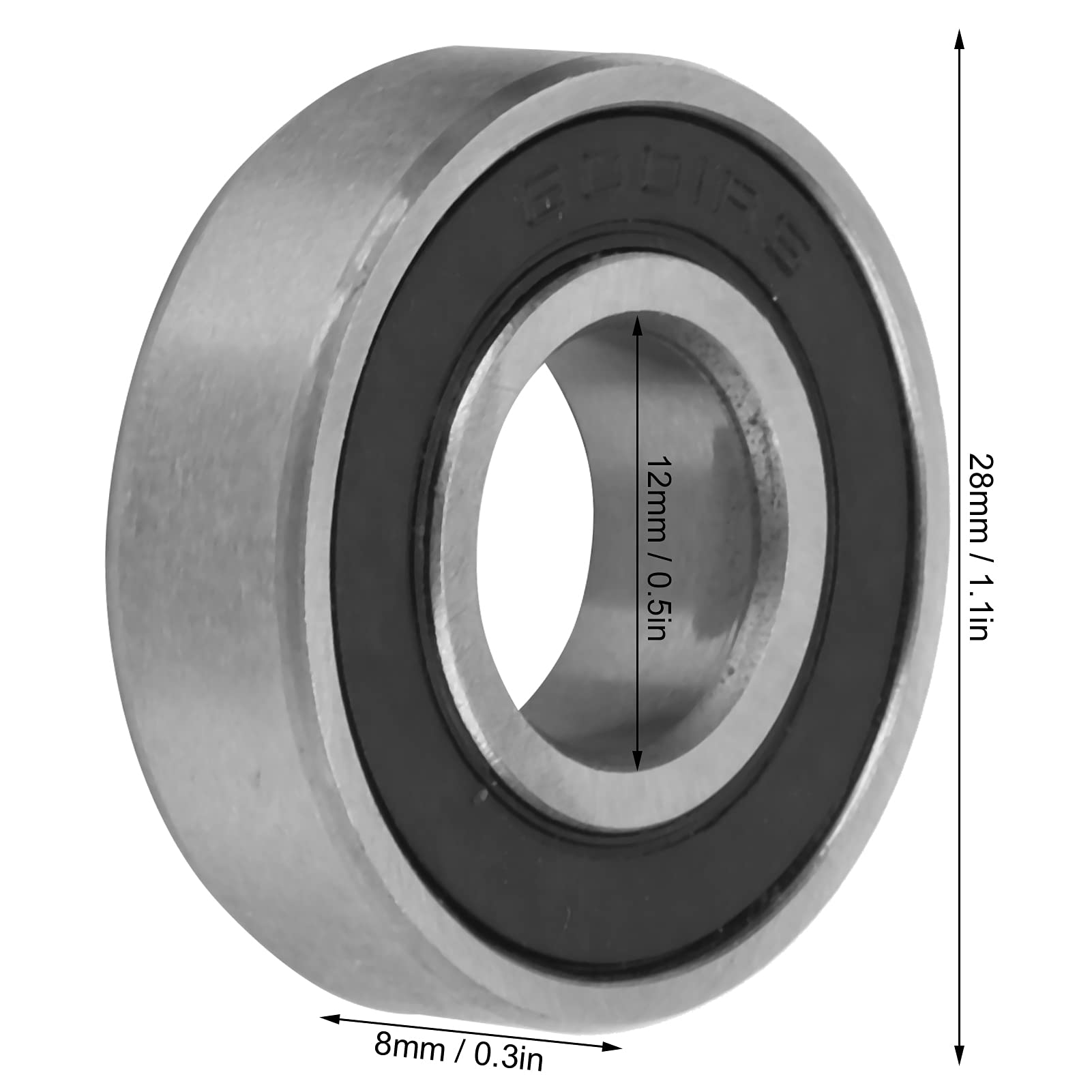 2 Rodamientos de Bolas, Scooter Eléctrico de Rueda Auxiliar Trasera para M365 PRO PRO2