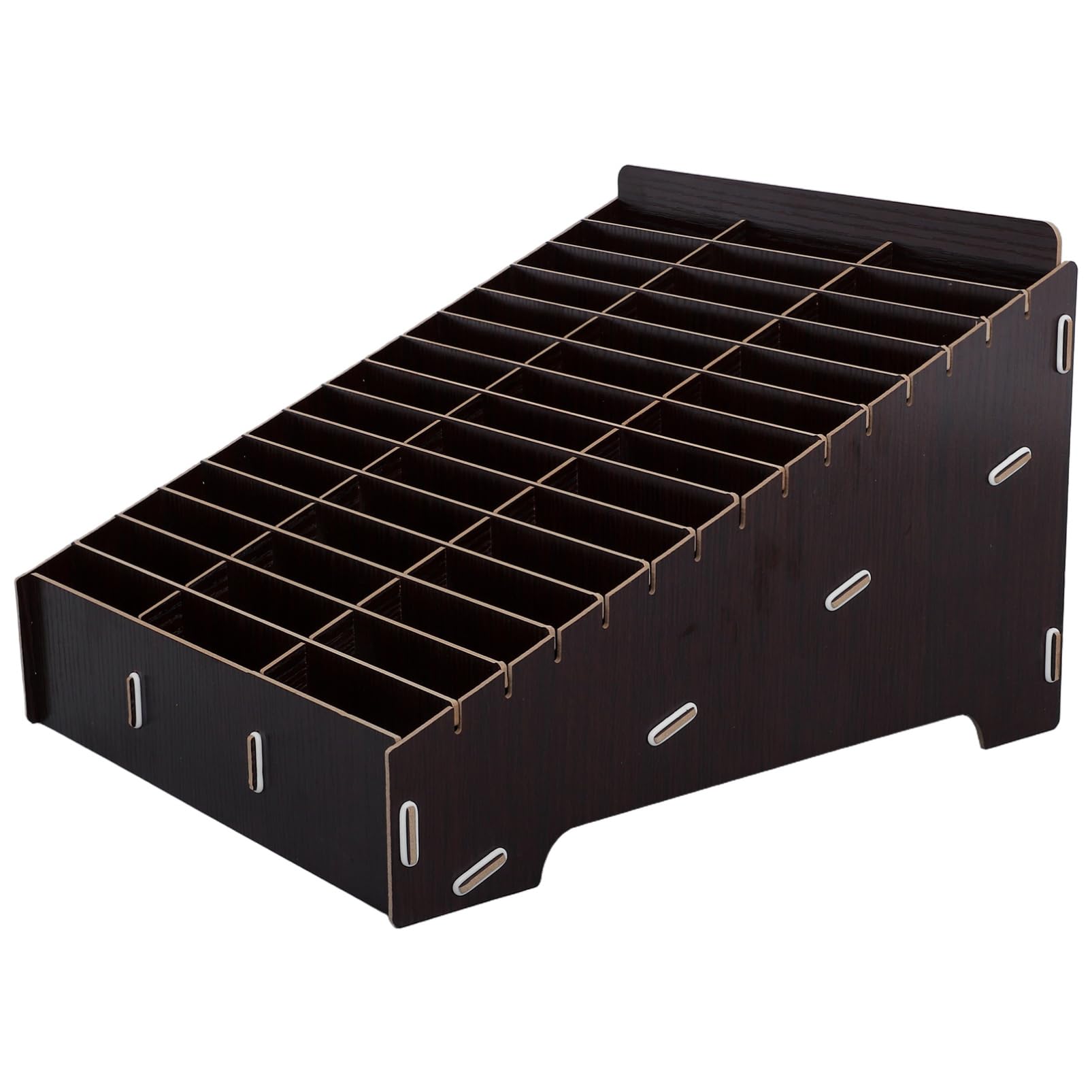Boîte de rangement en bois pour téléphone portable à compartiments VICASKY
