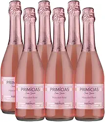Espumante Primicias Moscatel Rose 660ml Kit 6 Unidades