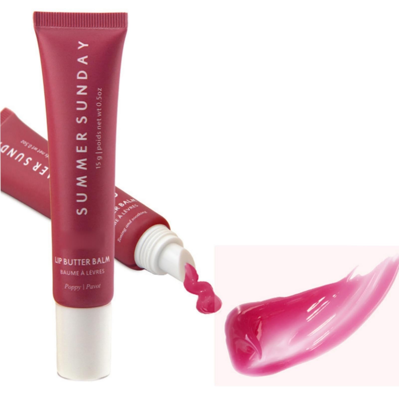 Summer Friday Lip Balm, Summer Sunday Moisturizing Natural Lip Balm, Tinted Lip Balm Lip Mask, Conditioning Lip Mask and Lip Balm for Instant Moisture, Shine and Hydration, Soothing Lip Care