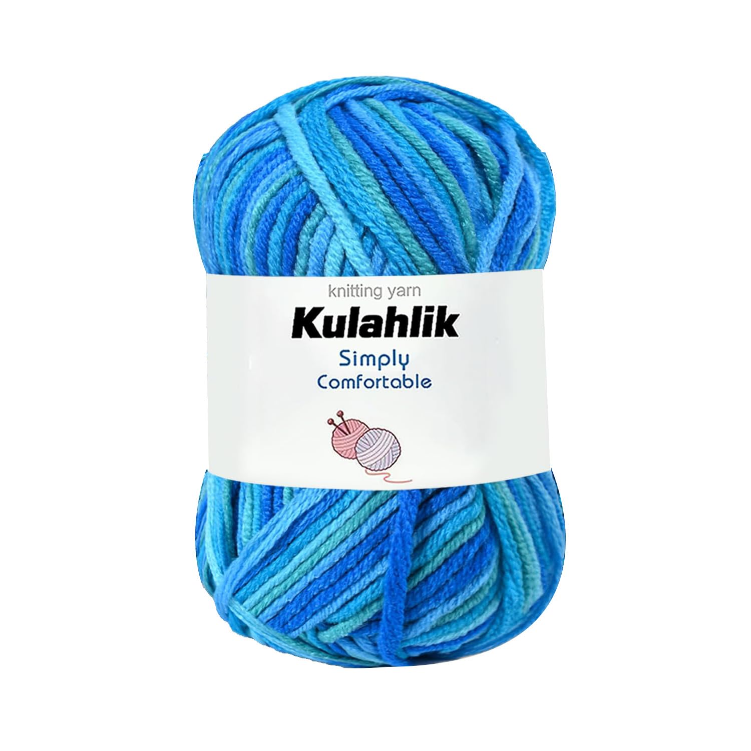250g(5x50g) Acrylic Yarn for Crochet/Knitting, Colorful Gradient Yarn Thread, 5 Rolls Skeins, Perfect for Any Knitting Crochet and Crafts Mini Project — view 46