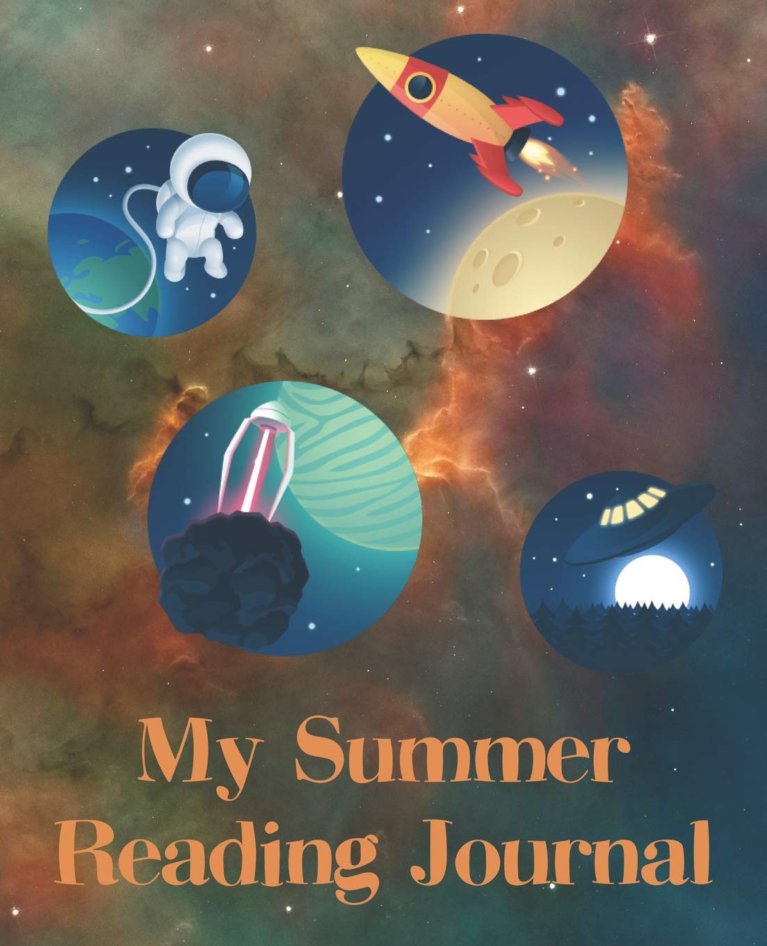 My Summer Reading Journal: Daily Workbook | Outer space design | For elementary and middle school readers to use in conjunction with summer reading list | Track daily reading and expand vocabulary