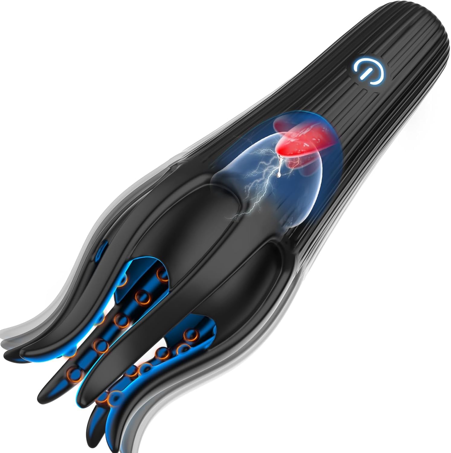 Masturbieren für Männer Penis Eichel Stimulator, 10 Zungenleck- und Vibration Sex Spielzeug für die Männer, Vibratorensets mit 36 ​​3D-Partikeln Masturbatoren Sexspielzeug