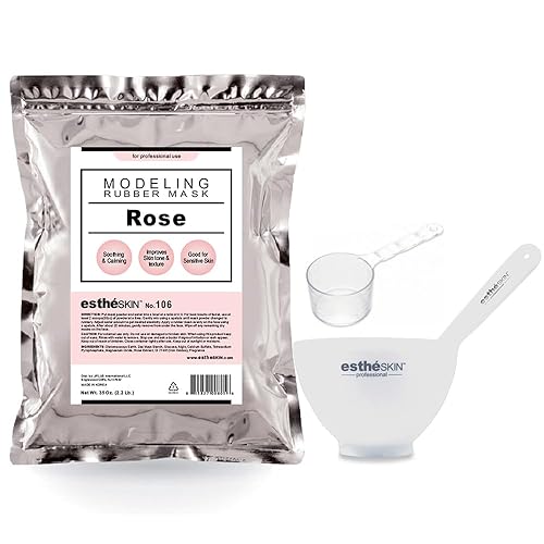 Miniatura 7 de estheSKIN Mascarilla en polvo para modelado facial, cuidado de la piel, tamaño profesional, 35 onzas (2.2 libras) 2.2 lbs, 1 paquete con 3 cuencos