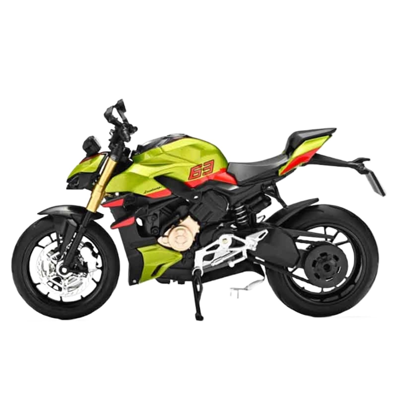 UTJUYFCGF for Ducati Streetfighter V4S Alloy Racing Motorcycle Model Diecast Street Sports 1:12