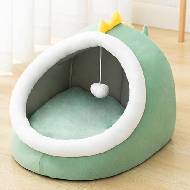Foto 7 de 8 de Linda cama para gatos, cabaña de cueva, tiendas de campaña para mascotas, casa de gato