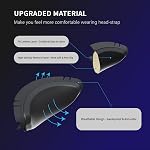 APEXINNO Head Strap for PS VR 2 Accessories – Soft & Comfortable, Anti-Slip Rear Pad, Balanced Weight for Stable Fit
