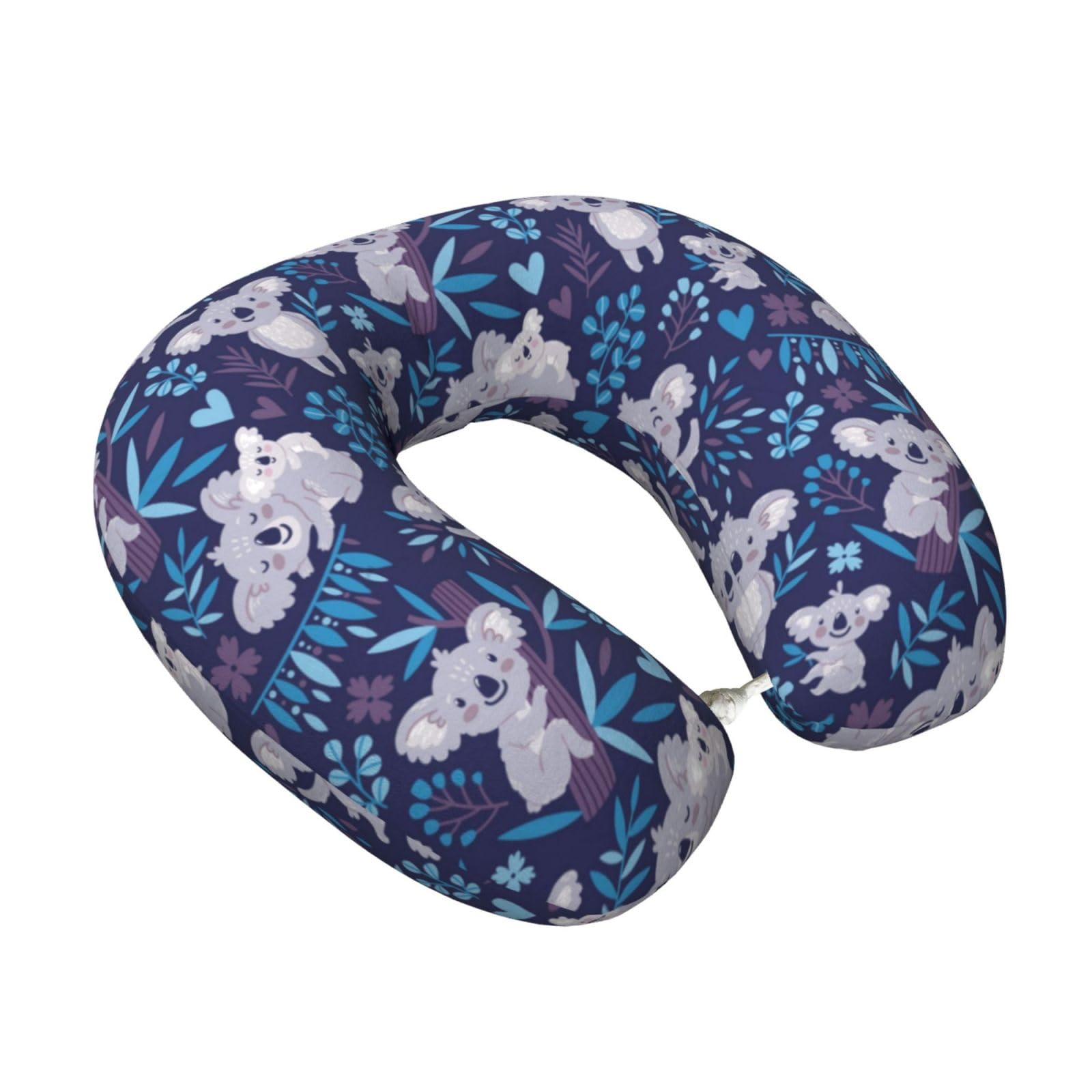 LKYMOH Cute Koala Bears Animals Australia, Travel Neck Pillow U-Shaped Memory Neck Support Soft Comfortable With Washable Cover For Airplane Car Traveling and Office