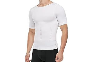 Men's Compression Shirt Undershirt Slimming Tank Top Workout Vest Abs Abdomen Slim Body Shaper