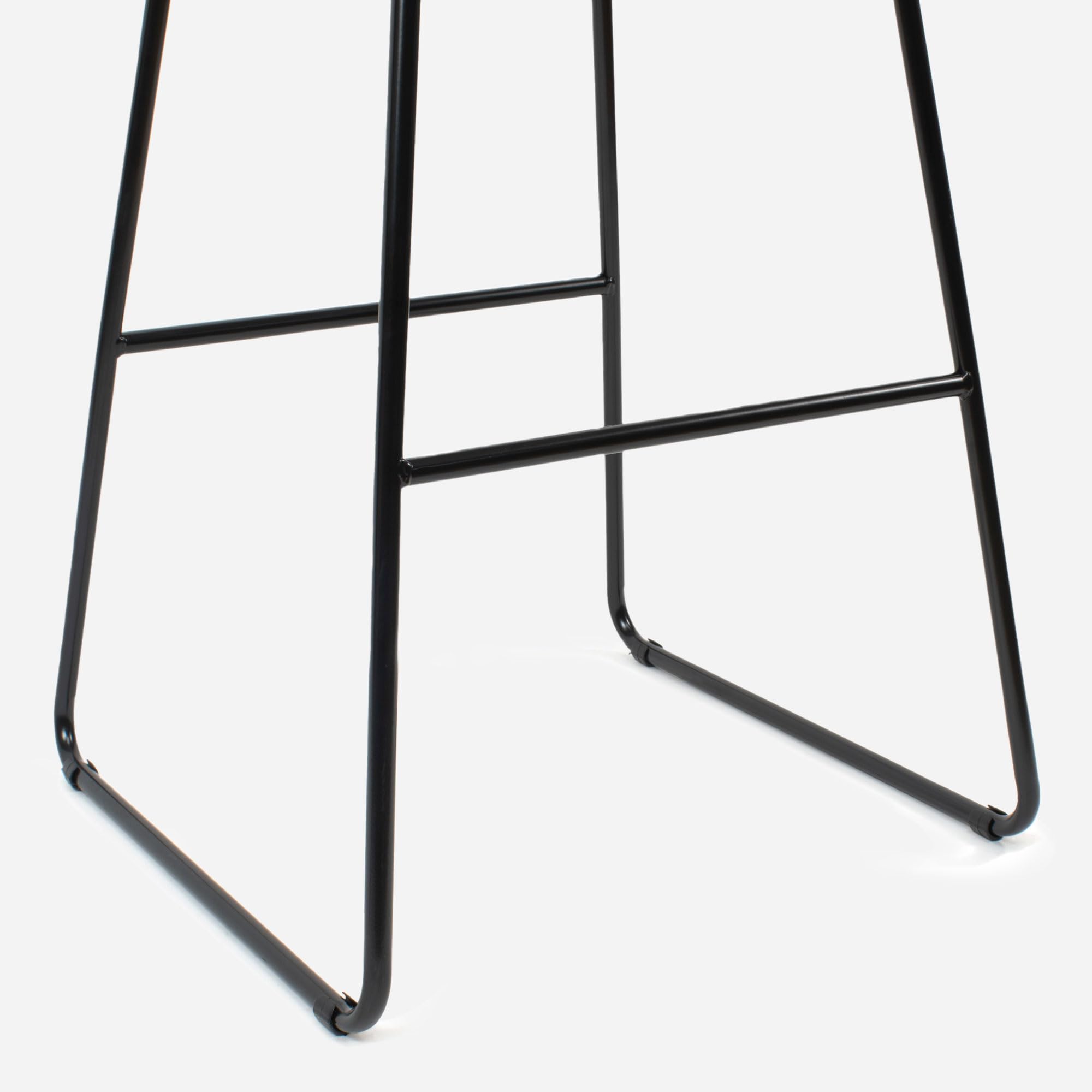 THE SECRET HOME Pack 2 Taburetes Altos Cocina y Bar | Estilo Industrial Moderno | Asiento Madera Clara y Metal Negro | Ideal para Isla de Cocina y Desayunador | Taburete Alto Resistente |Altura 71 cm