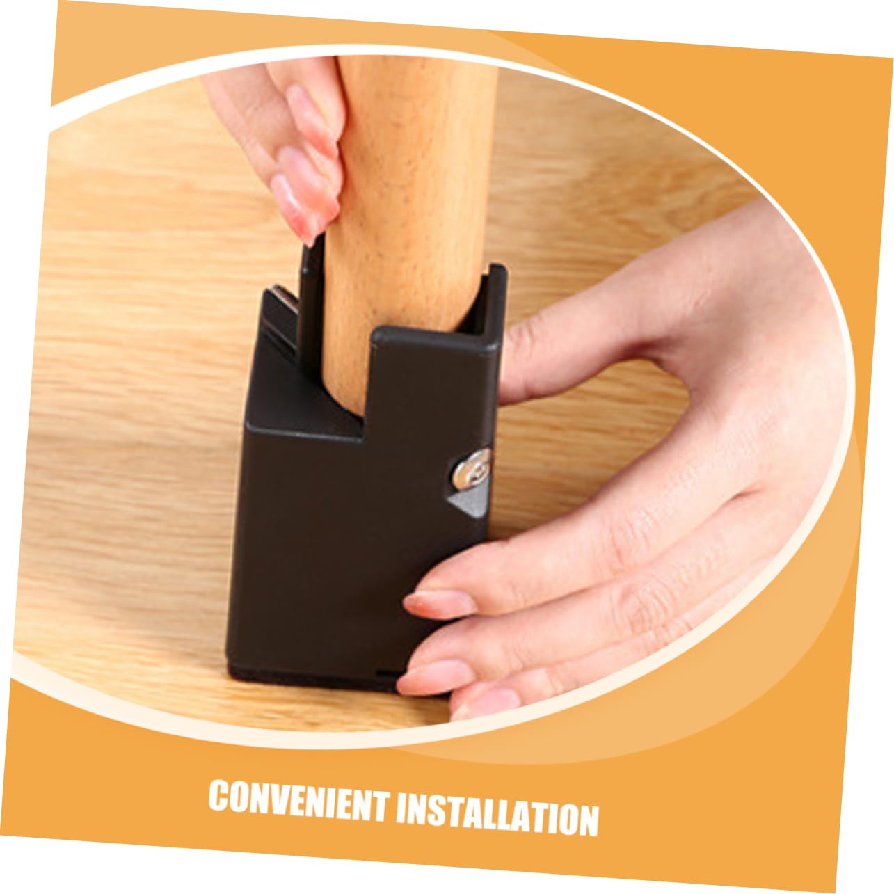 Mikinona Elevadores Ajustables con de 2 Pulgadas Patas de Muebles para Soporte Estable Instalación Fácil, Juego de 4 Piezas y para Camas, Escritorios Sillas