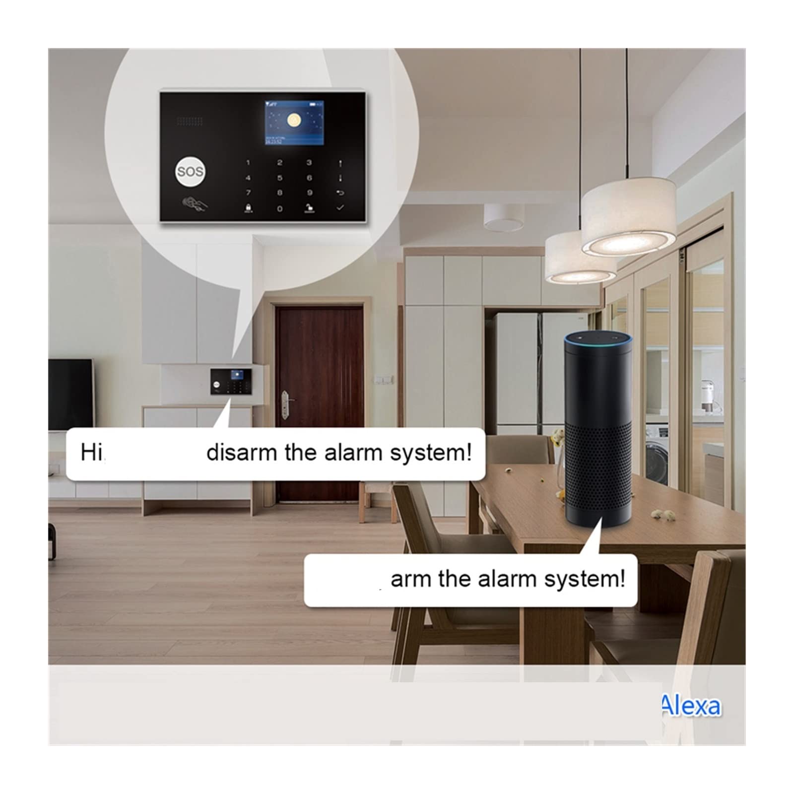 G30 Système d'alarme de sécurité WiFi Tuya GSM Home Famber Apps Control with Wireless Motion Reject Detector Detector Alarm Kit(G30-F)