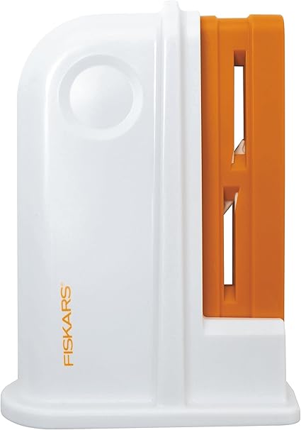 Fiskars Universal Scissor Sharpener, for Right- and Left-Handed PeopleScissorsn, Ceramic