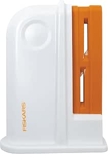 Aiguiseur Fiskars Pour Ciseaux Universel – Blanc/orange (9 X 4 X 13,8 Cm)