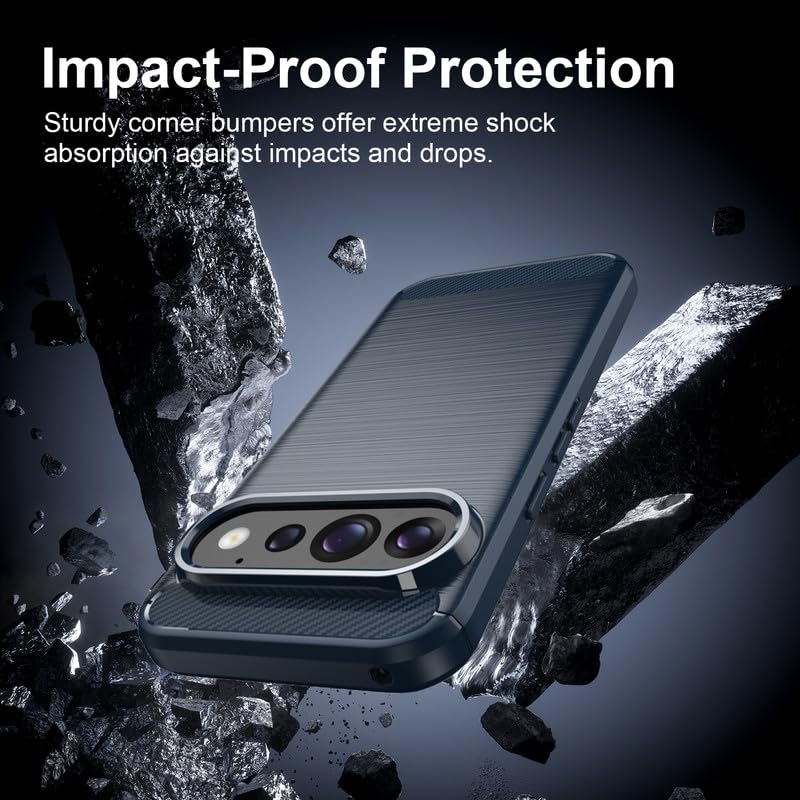 Image of Basic Case for Google Pixel 11 (Carbon Fibre Blue)