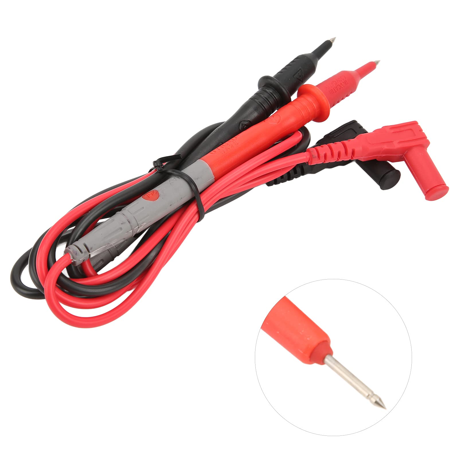 10er-Set Klemm-Multimeter-Messleitungen mit Schutzkappen, lange Sonden-Multimeter-Anschlussleitungen für den Außenbereich (UA026(20A/1KV))