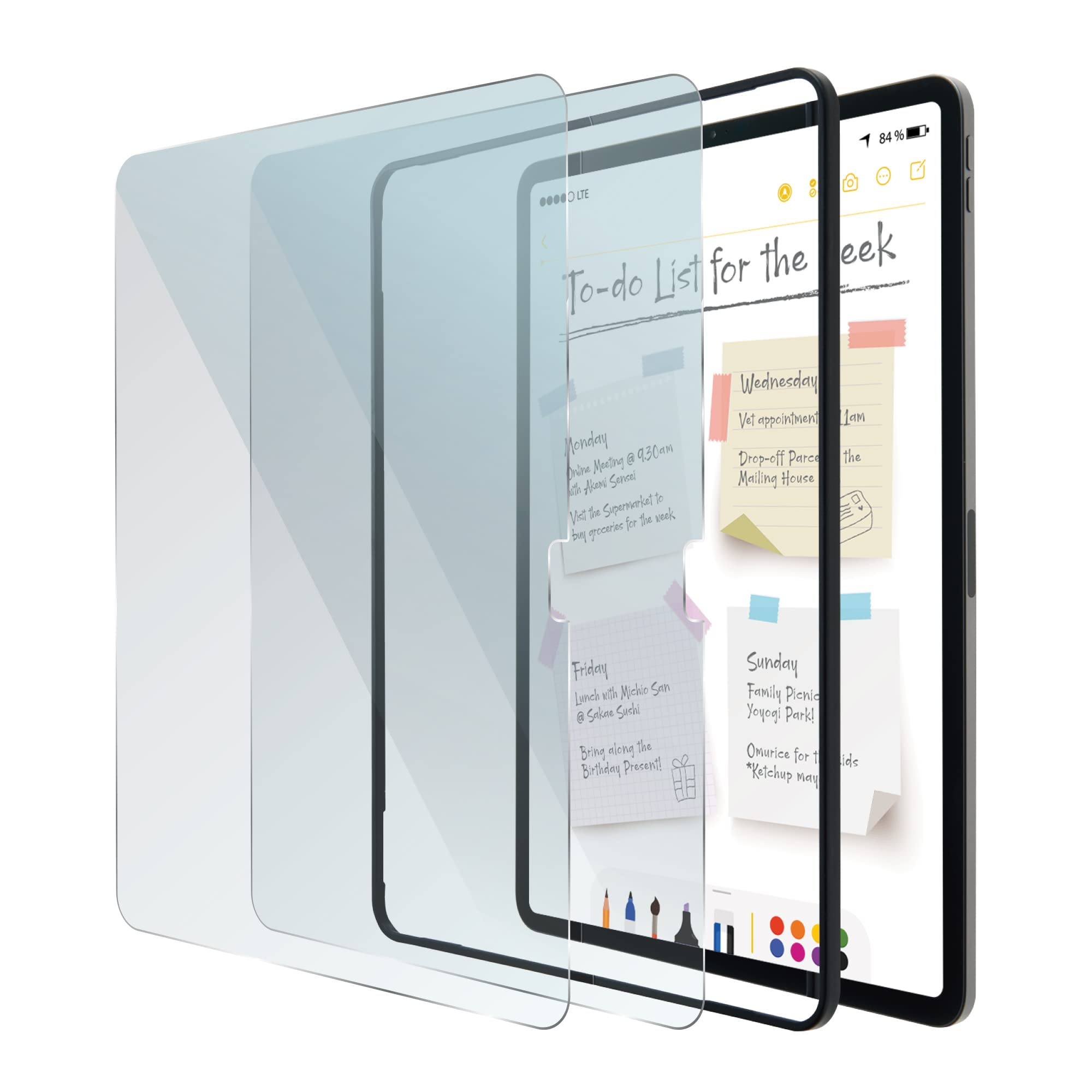 Paper Like Elecom Ipad Screen Protector ELECOM 2-Pack Pencil-Feel