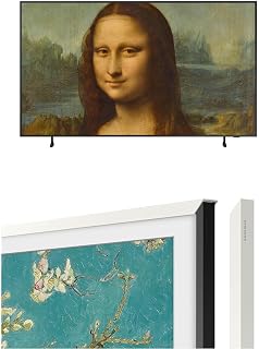 SAMSUNG 50-Inch Class QLED The Frame Series & Customizable White Bezel