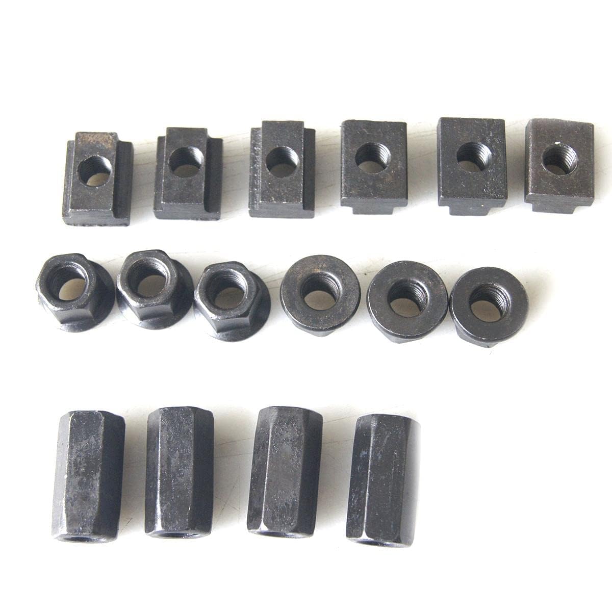 KATSU 58PCs Juego de Sujeción con Ranura en T M12 Ingeniería Métrica Precisión Kit de Sujeción de Fresado para Torno CNC Máquina de Corte de Metal Herramienta de Molde 402216
