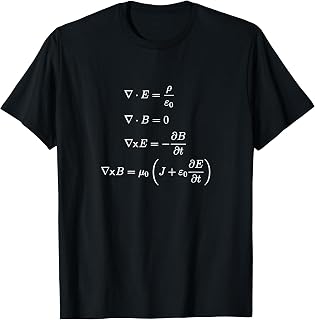 Maxwell's Equations - Camisetas diferenciales de ciencia y matemáticas Camiseta