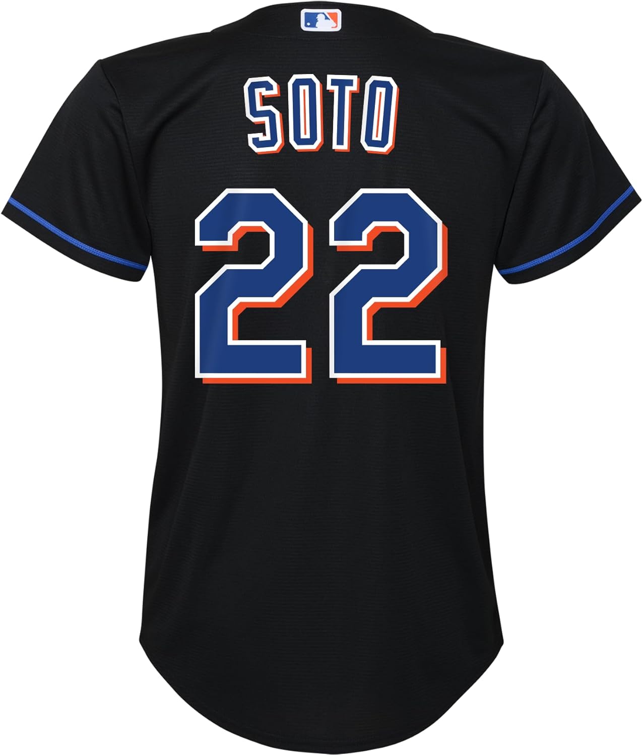 Juan Soto New York Mets MLB Kids 4-7 Black Alternate Player Jersey - Image 3