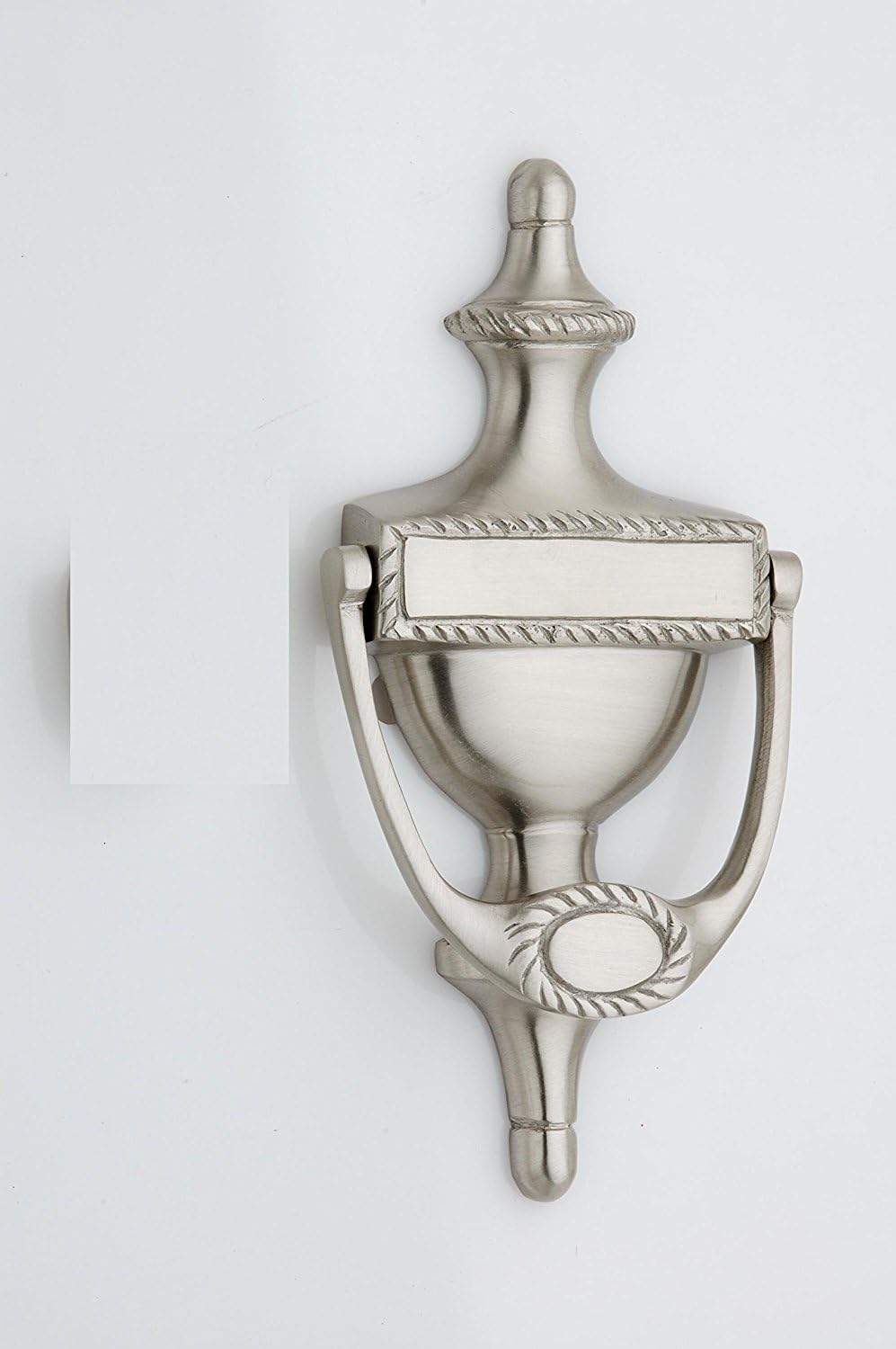 Smart Shophar Brass Georgion Door Knocker 6 Inches Nickel Silver, Pack of 1