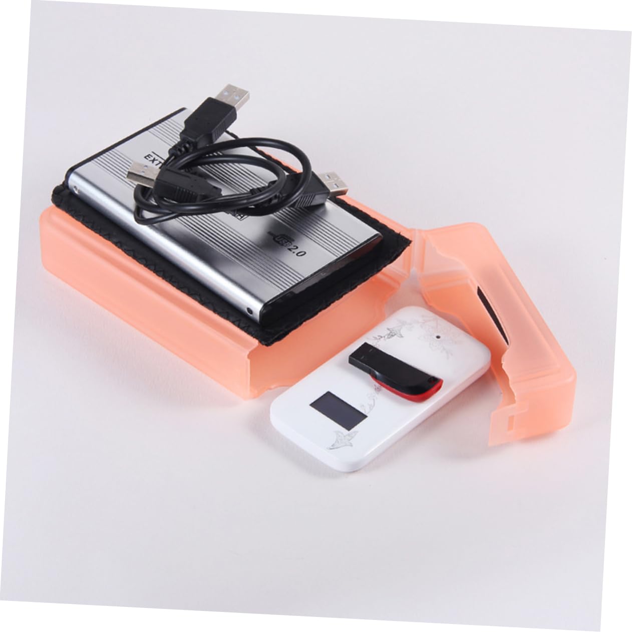 Homoyoyo Custodia Protettiva 3.5 Pollici Disco Rigido 5 Pezzi Case Porta Hard Disk Esterno Anturto e Sicurezza