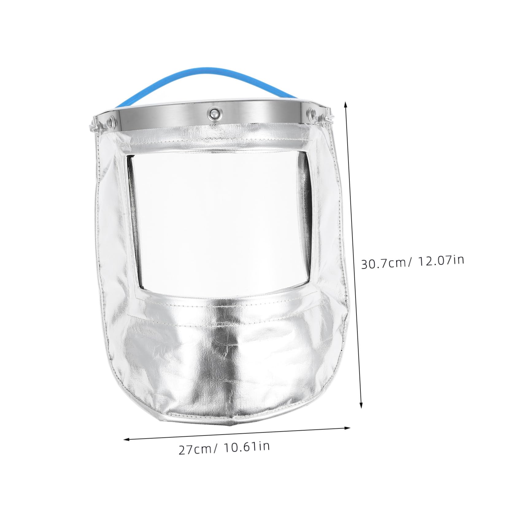 Voll Gesichtsschutzmaske aus Aluminiumfolie und Transparentem Material mit Hitzebeständigkeit und Ergonomischem Design für Schweißarbeiten und Hohe Temperaturen