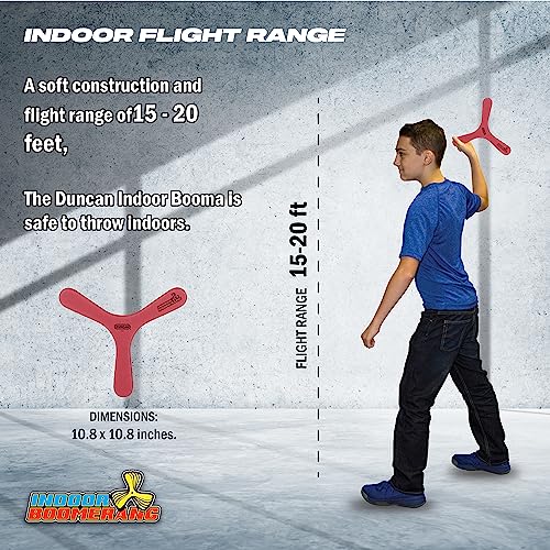 Duncan Toys Indoor Booma, Boomerang Toy Varying Colors #TOP3