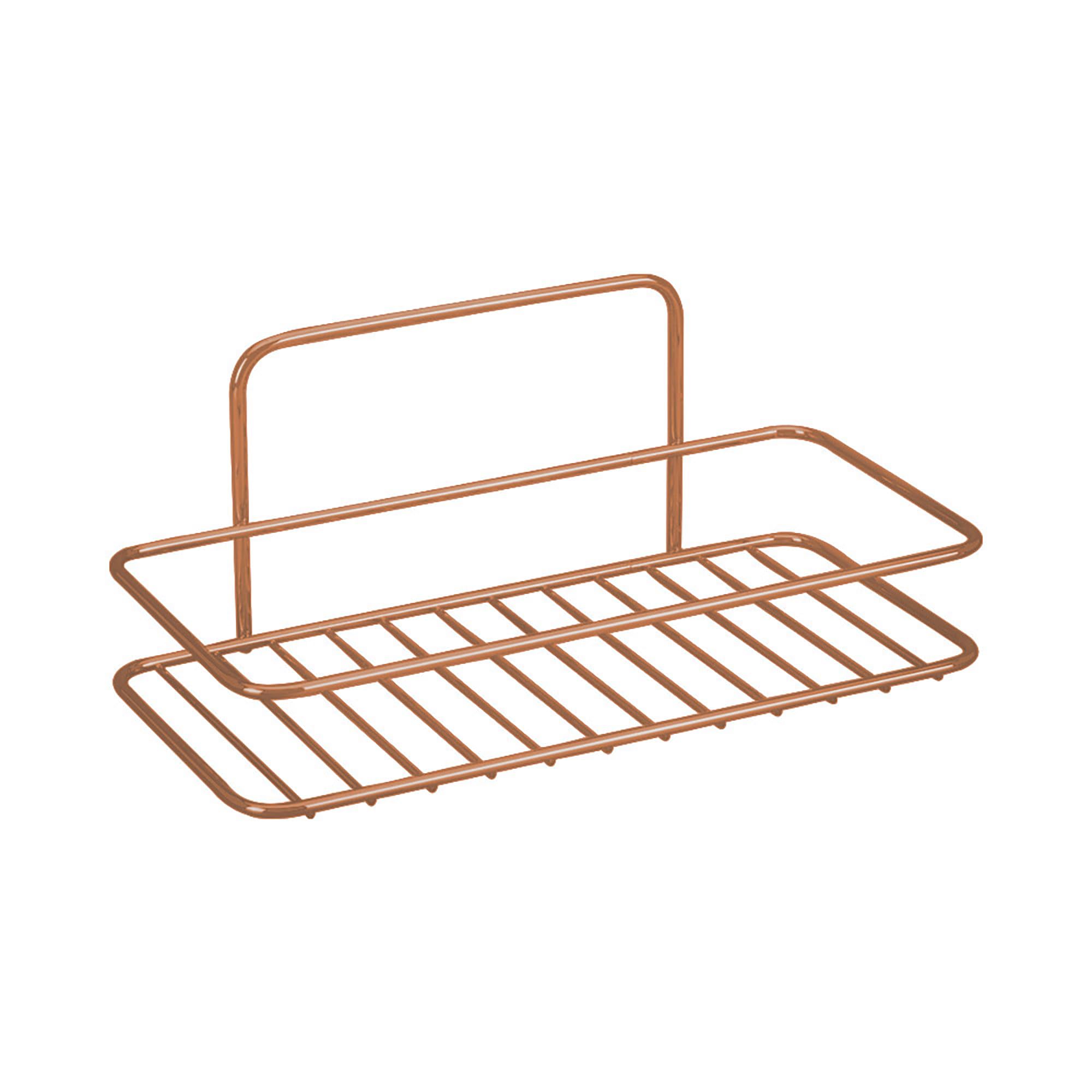 Metaltex Reflex Copper-Wall Shelf, 1 Floor, 11 x 26 x 13 cm, Metallic Grey