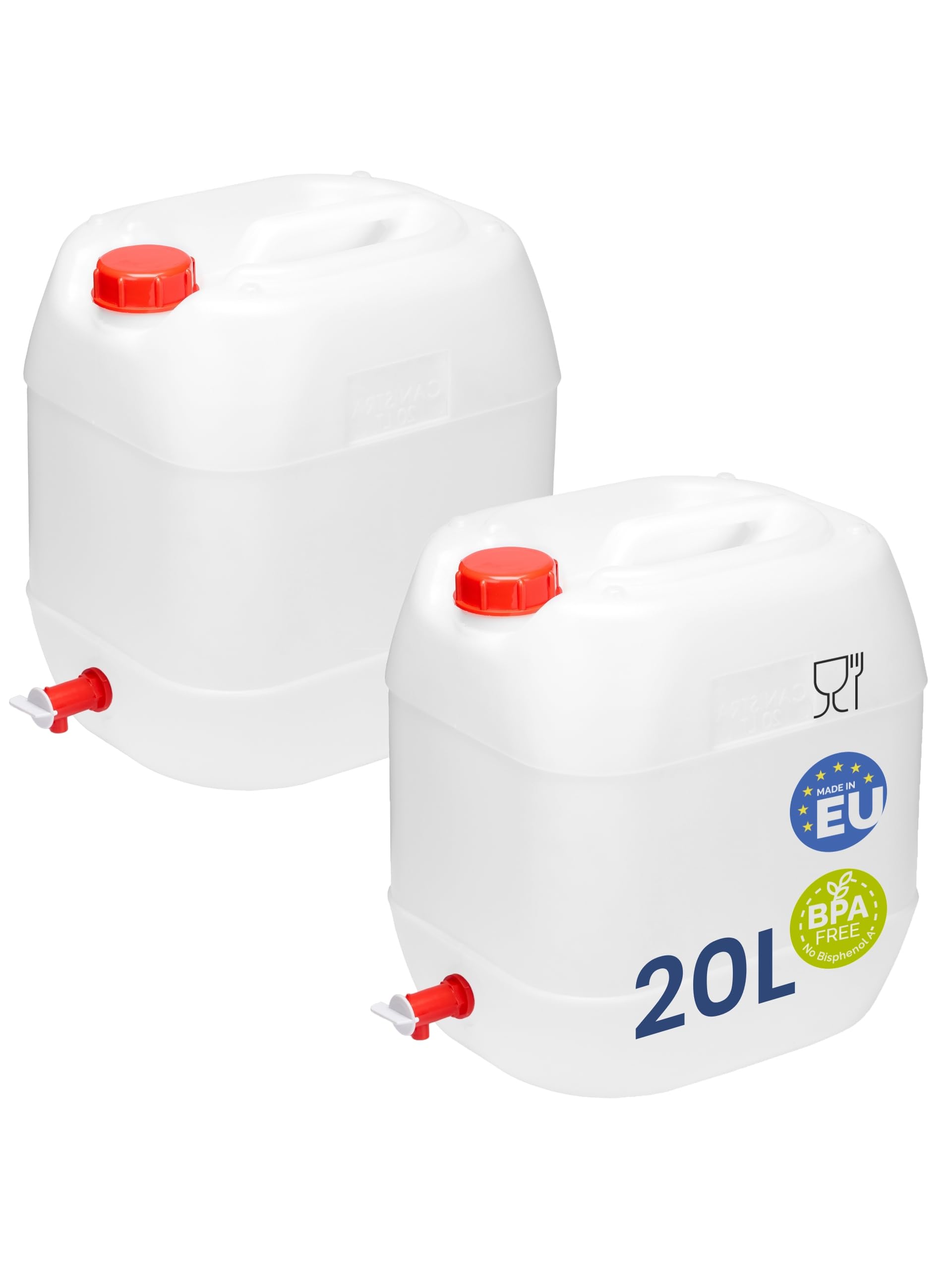 Garronda Wasserkanister mit Hahn Wasserkanister 20L BPA-frei