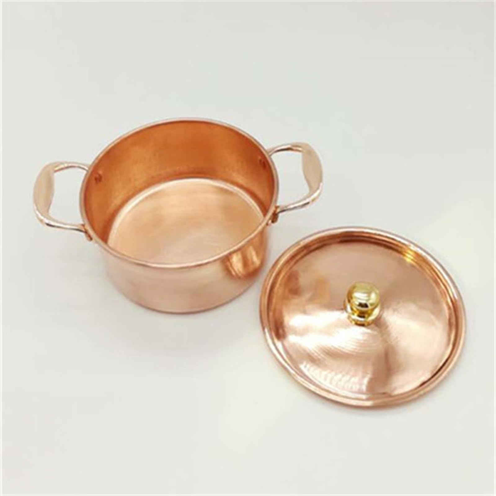 Olla de Cobre Puro, Olla Caliente, cazuela con Tapa, for Picnic, Estufa, hogar, Cocina casera