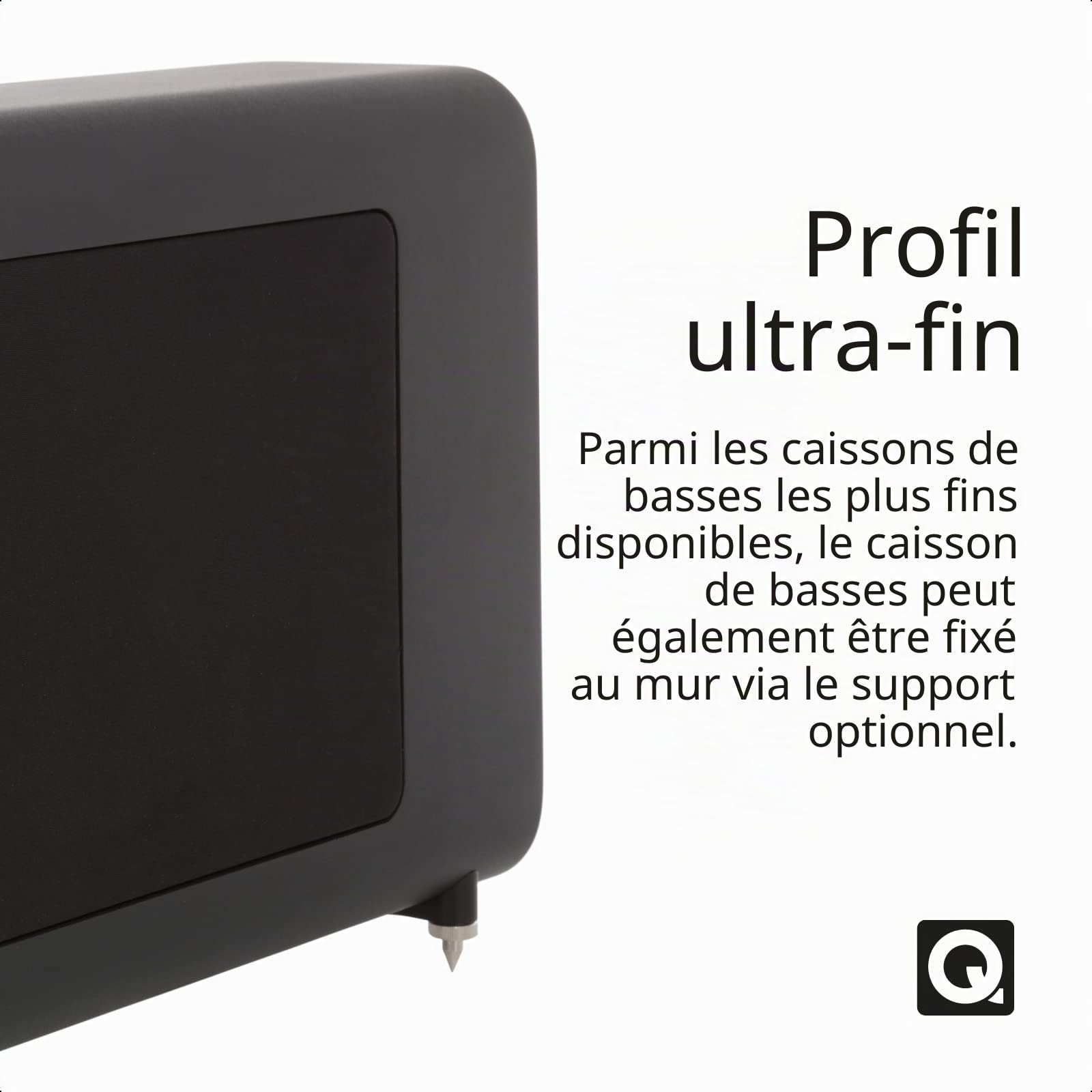 Q ACOUSTICS 3060s Caisson de Basses Actif Noir Carbone