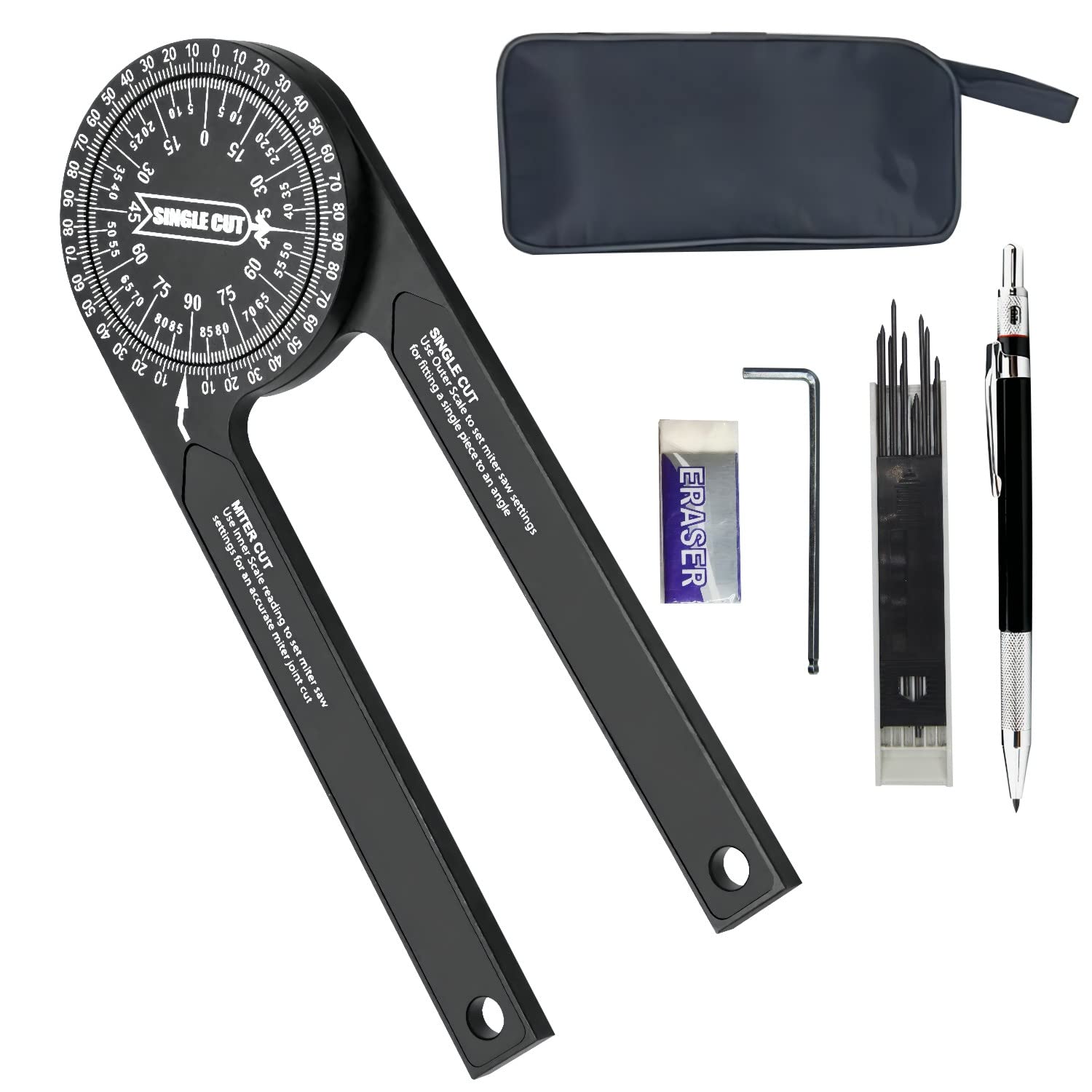 Motcoda Miter Saw Protractor Lighting Measure Tool Crown Molding Stand